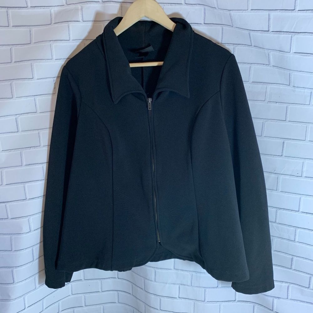 Lane Bryant Black Front Zip Jacket Sz 18/20